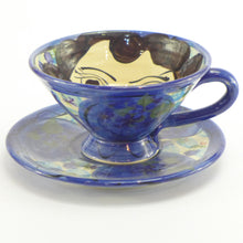Load image into Gallery viewer, Blue cup and saucer no 2