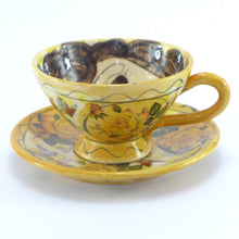 Load image into Gallery viewer, Yellow cup and saucer no 2