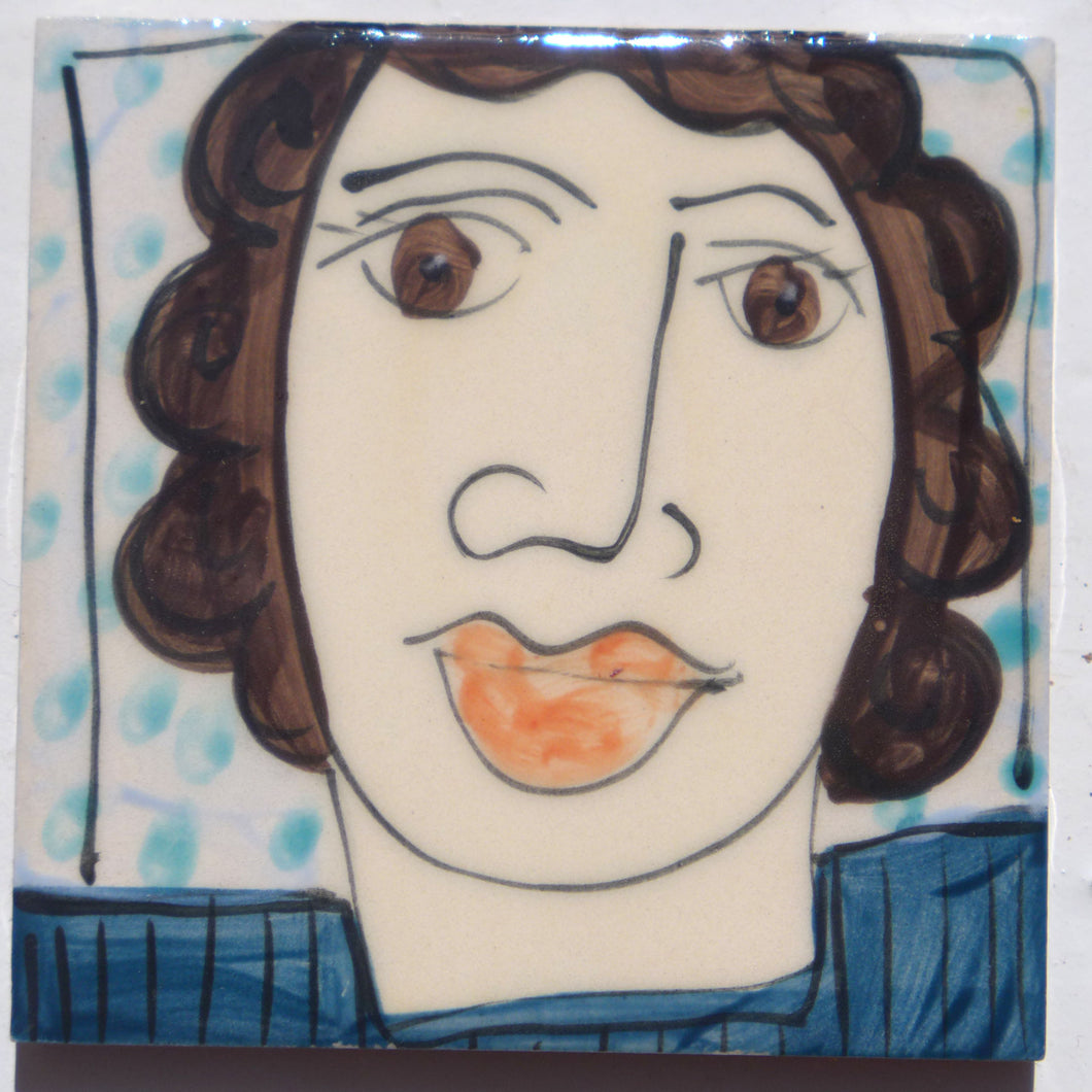 Blue face coasters