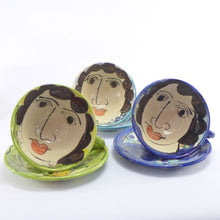 Load image into Gallery viewer, Blue cup and saucer no 2