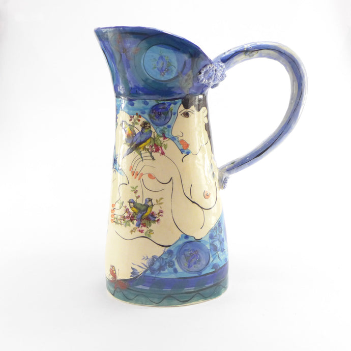 Figure large jug blue