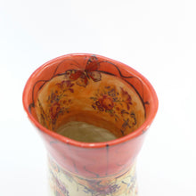 Load image into Gallery viewer, Figure large red and orange vase