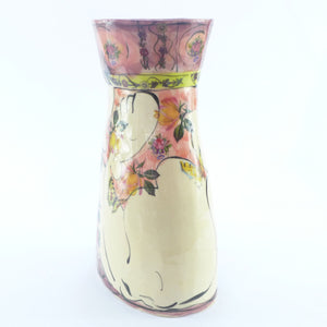 Figure medium pink and purple vase