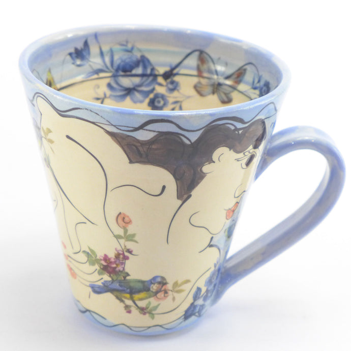 Pale blue mug