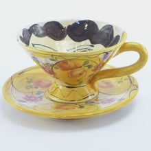 Load image into Gallery viewer, Yellow cup and saucer
