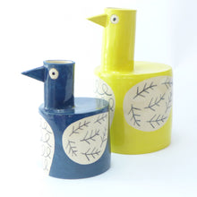 Load image into Gallery viewer, Teal bird vase