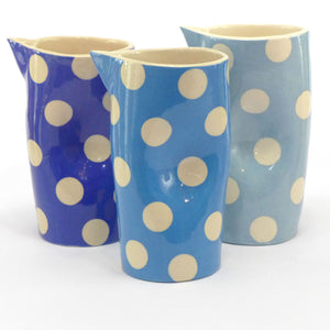 Blue pinch jug
