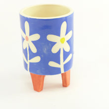 Load image into Gallery viewer, Blue daisy baby planter
