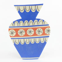 Load image into Gallery viewer, Blue profile vase