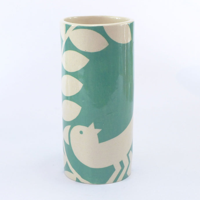 Jade ava small cylinder vase