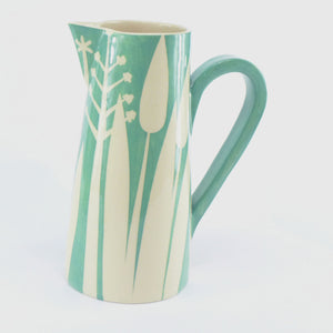 Jade hedgerow cone jug