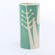 Load image into Gallery viewer, Jade hedgerow small cylinder vase
