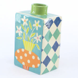 Medium rectangular bottle vase
