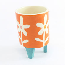 Load image into Gallery viewer, Orange daisy baby planter