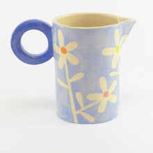 Load image into Gallery viewer, Pale blue daisy baby jug