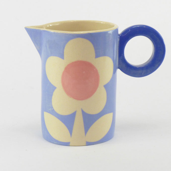 Cornflower blue flower baby jug