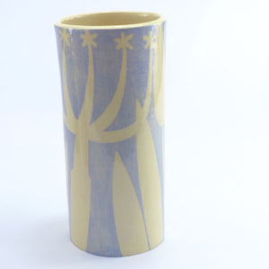 Pale blue hedgerow small cylinder vase