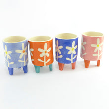 Load image into Gallery viewer, Orange daisy baby planter