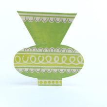 Load image into Gallery viewer, Green profile vase