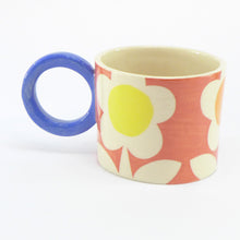 Load image into Gallery viewer, Red flower mug