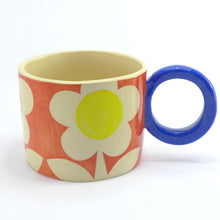Load image into Gallery viewer, Red flower mug