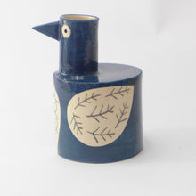 Load image into Gallery viewer, Teal bird vase