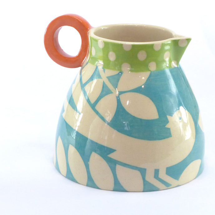 Turquoise ava fat jug