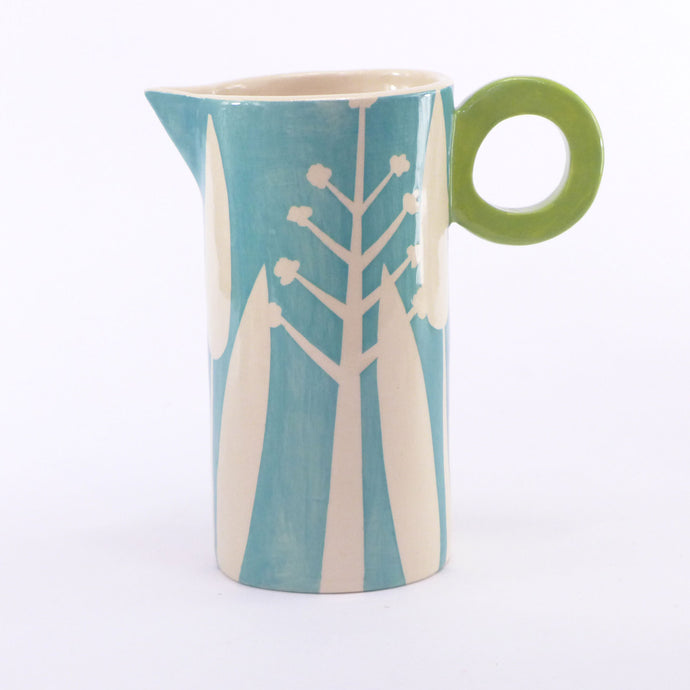 Turquoise hedgerow tall baby jug