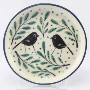 2 birds in a bower small dish