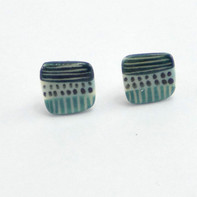 Spots and stripes square studs