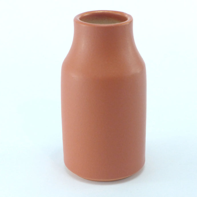 Deep orange flask vase LB126