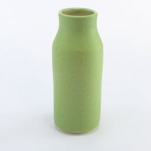 Leaf green flask vase LB128