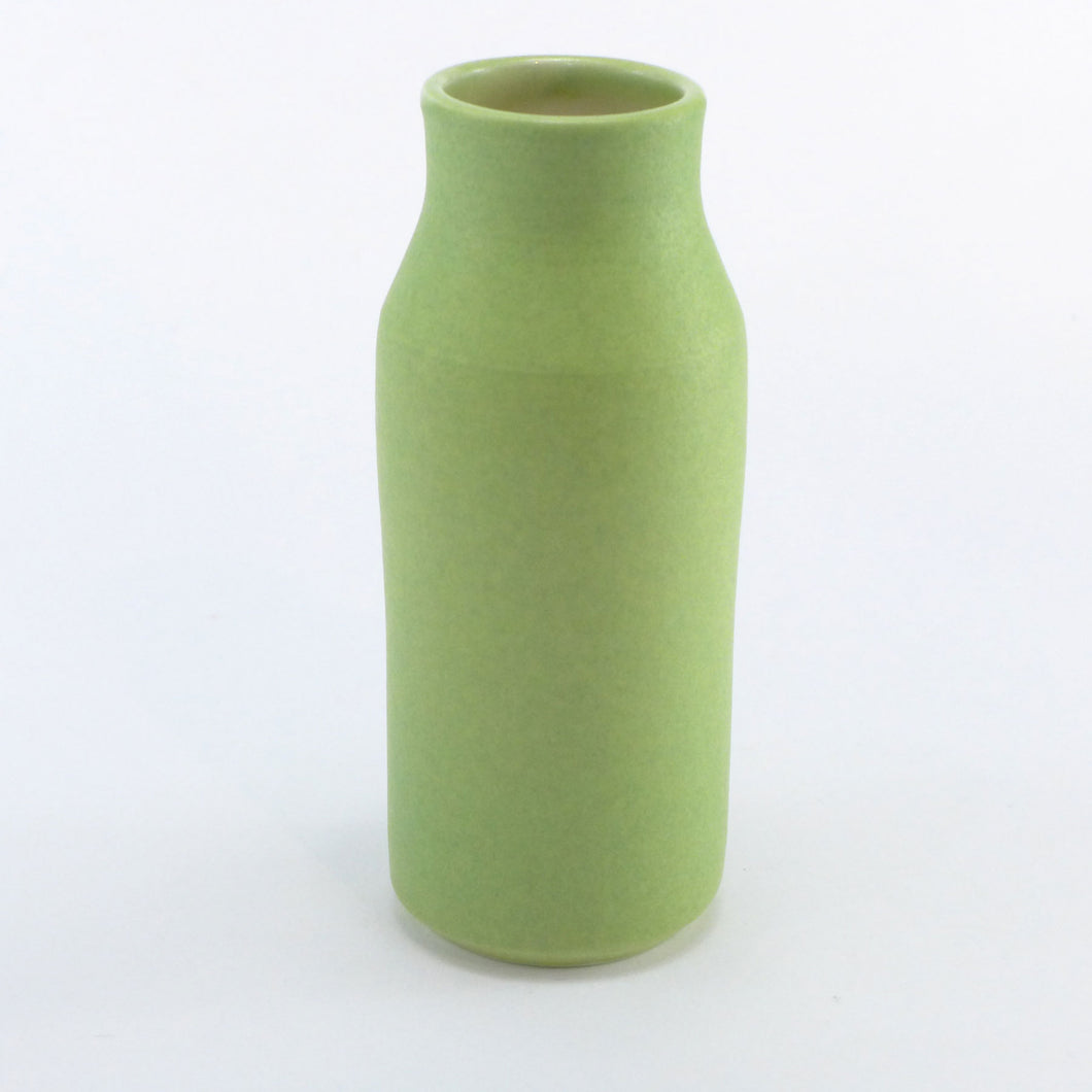 Leaf green flask vase LB128
