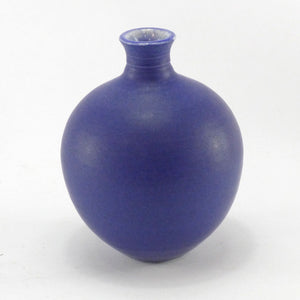 Marine blue oval vase LB96