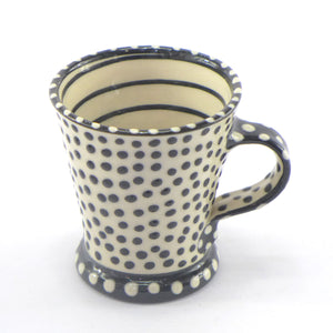 Black spotty espresso cup