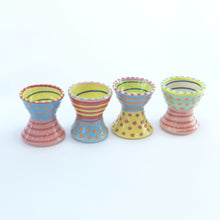 Load image into Gallery viewer, Egg cup green orange spot