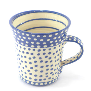 Blue xl spotty mug