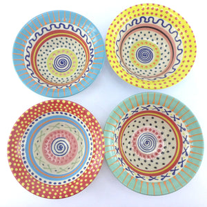 Red spot edge spotty medium bowl