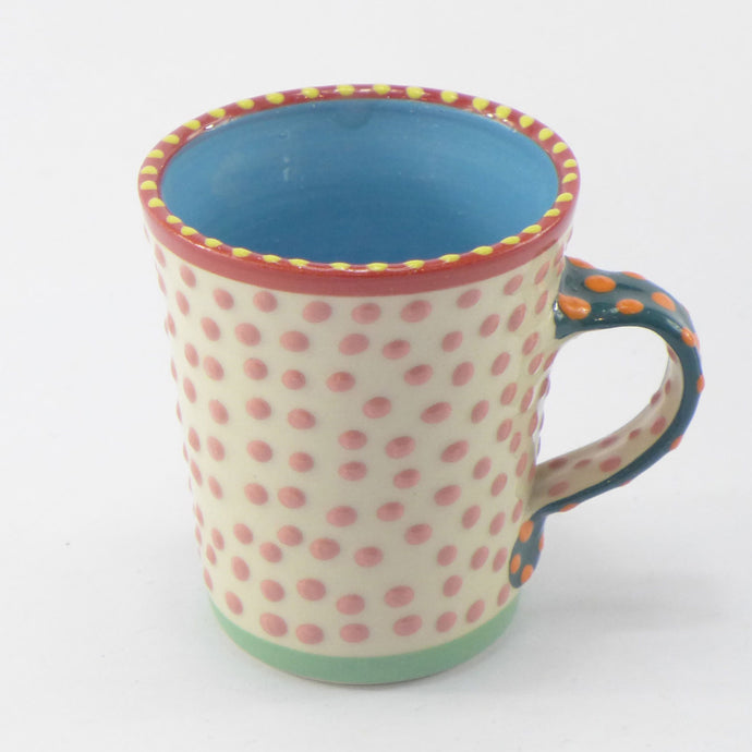 Pink spotty espresso cup