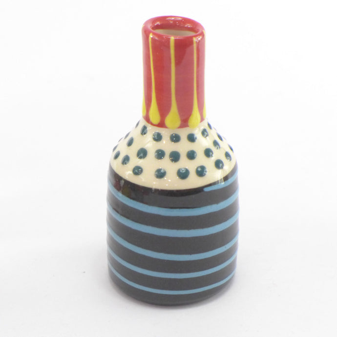 Red posy vase