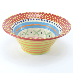 Red spot edge spotty medium bowl