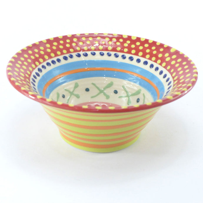Red spot edge spotty medium bowl