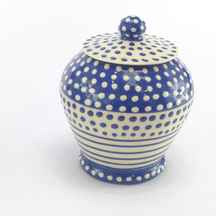 Spotty sugar jar