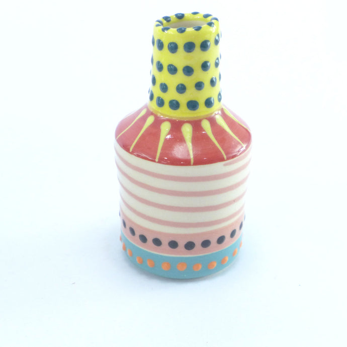 Yellow posy vase