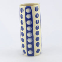 Load image into Gallery viewer, Blue spotty vase