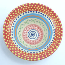 Load image into Gallery viewer, Red spot edge spotty medium bowl