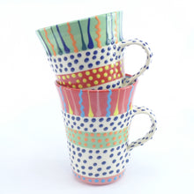 Load image into Gallery viewer, Green edge xl spotty mug
