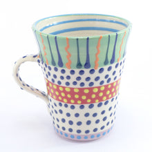 Load image into Gallery viewer, Green edge xl spotty mug