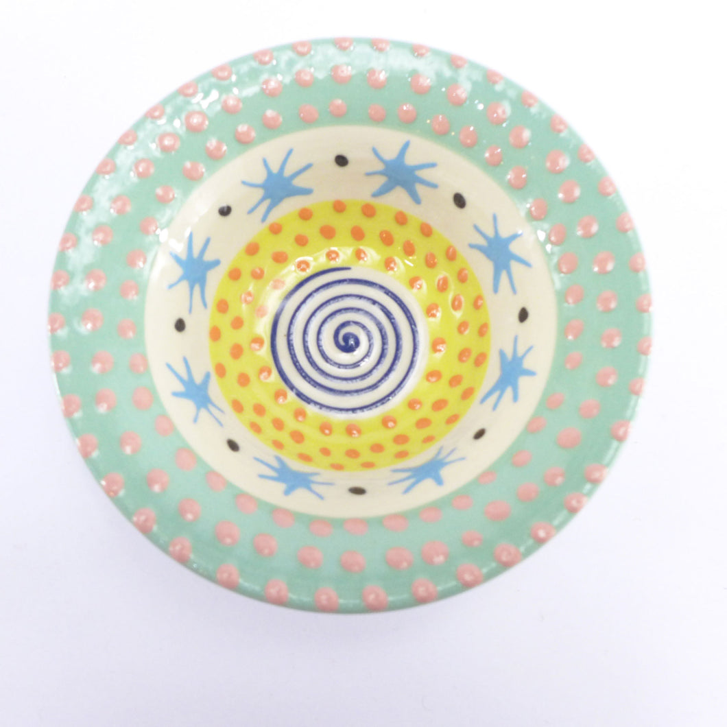 Green edge small bowl