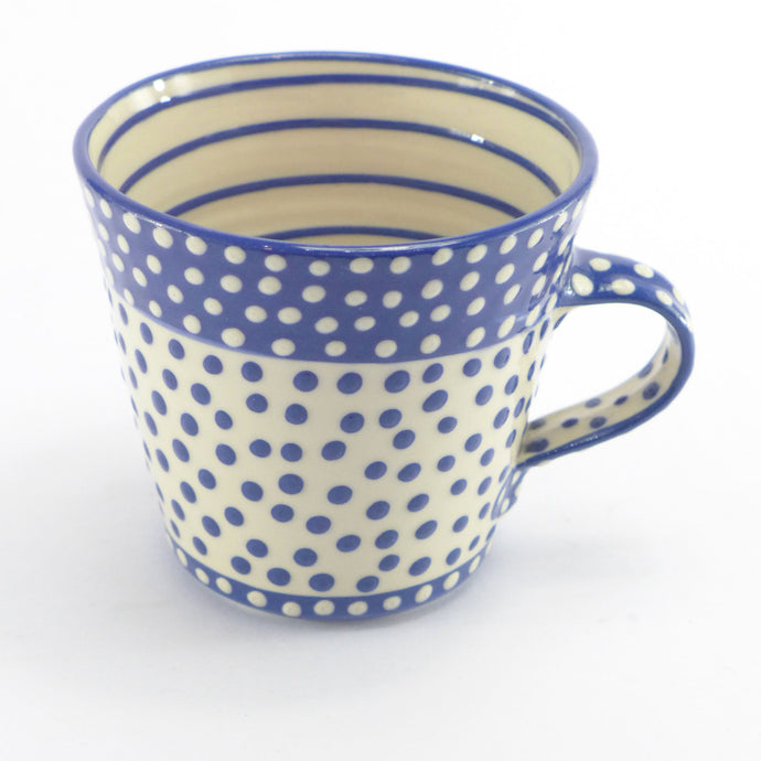 Blue xl spotty mug